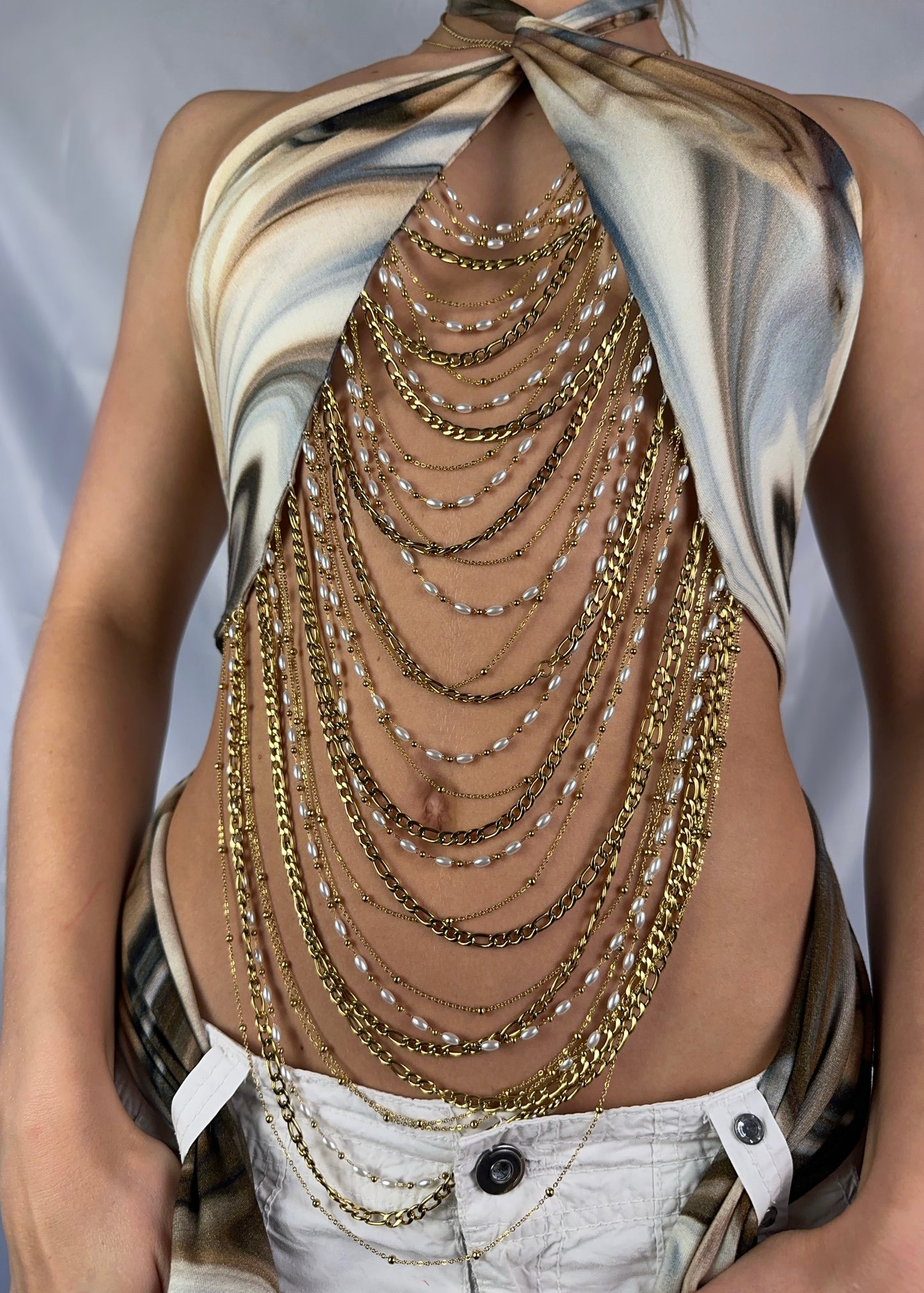 Chain Top - Marble