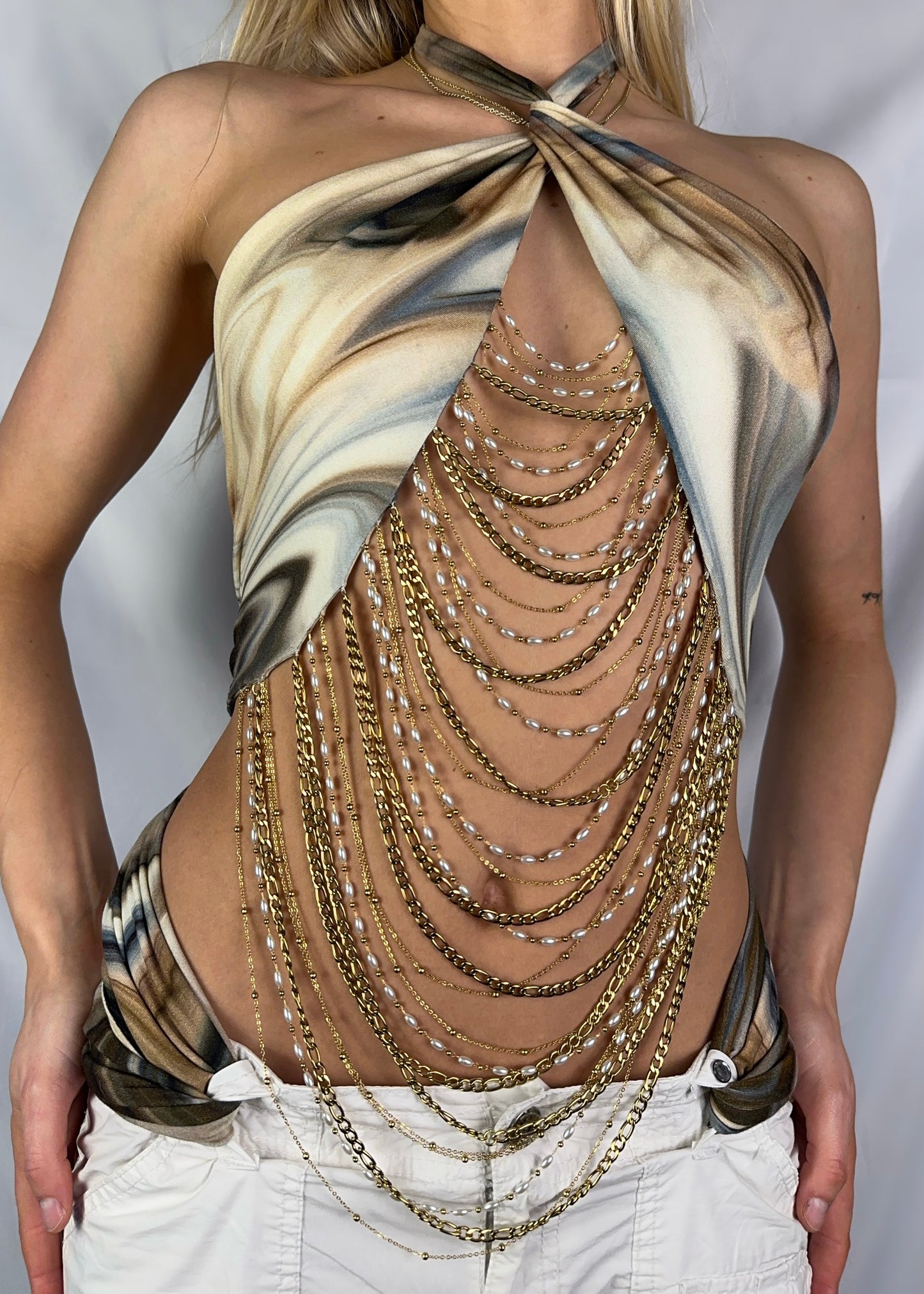 Chain Top - Marble