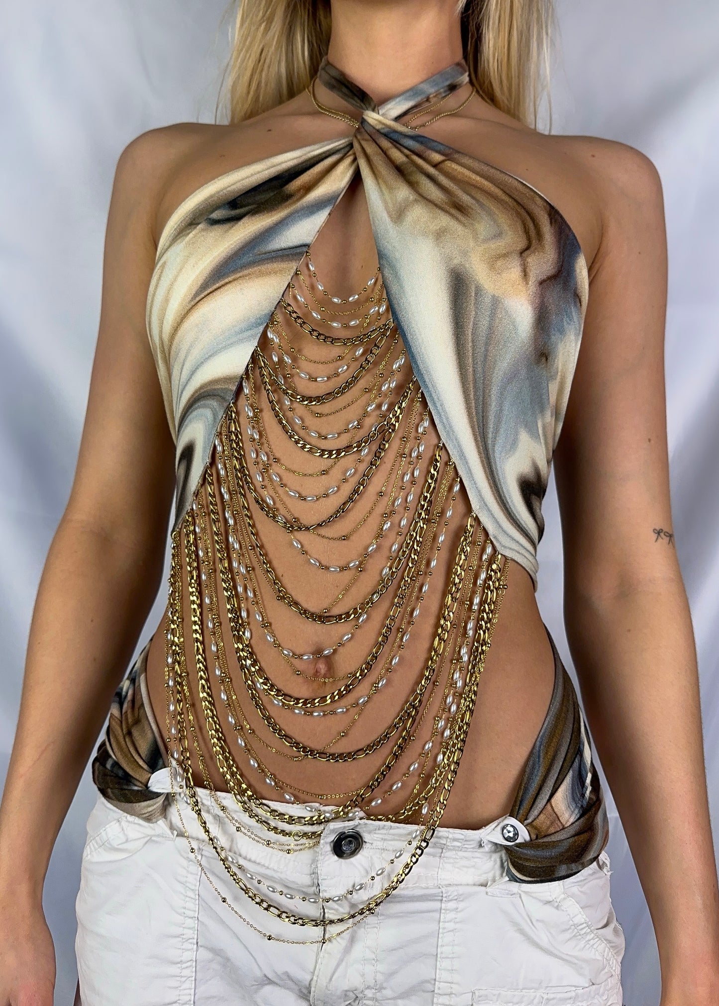 Chains Top - Marble